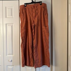 American Eagle Outfitters Rust Wide-Leg Pants